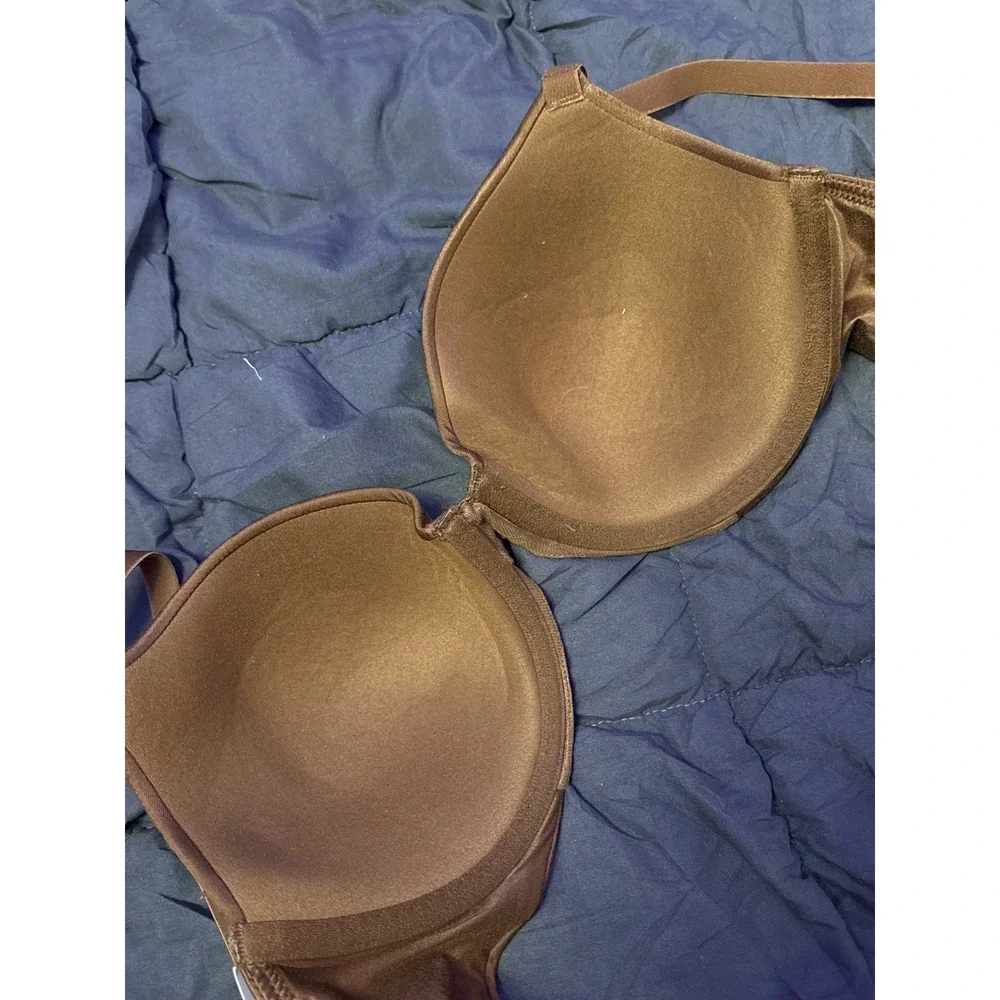 NEW Auden Womens Brown Lightly Lined Comfort Wire Full‎ Coverage Bra 34C